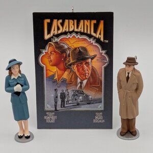 Hallmark Keepsake Casablanca Set of 3 Ornaments 1997 NEW Bogart Bergman Mini